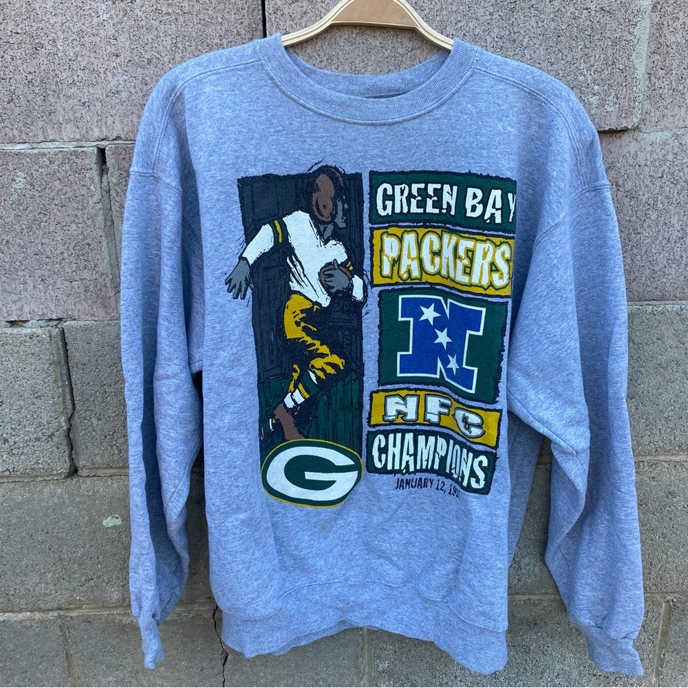 VINTAGE STARTER GREEN BAY PACKERS SWEATSHIRT XL MENS CREWNECK PULLOVER FAVRE USA
